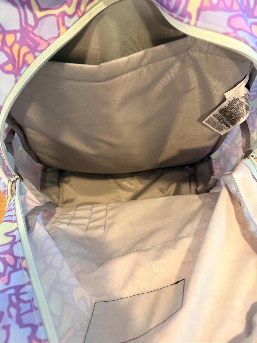 Jansport Pastel Abstract Backpack in Lavender, Pink & Cream